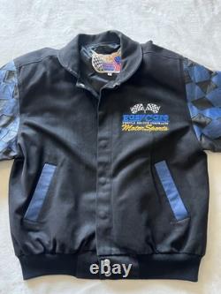 Jeff Hamilton Easy Care Motor Sports Leather Racing NASCAR Jacket Sz Small