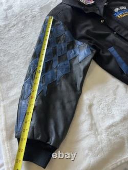 Jeff Hamilton Easy Care Motor Sports Leather Racing NASCAR Jacket Sz Small