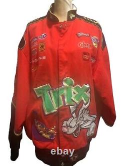 Jeff Hamilton Trix Cereal Racing Nascar Jacket Mens XL Bobby Labonte #43