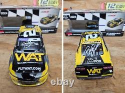 Jesse Love Dual Signed 124 NASCAR 2024 Talladega Win Die-Cast Car