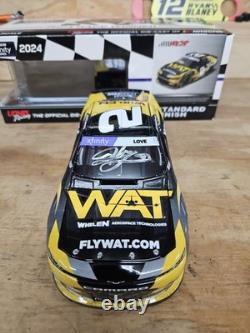 Jesse Love Dual Signed 124 NASCAR 2024 Talladega Win Die-Cast Car