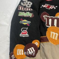 Jh Design Nascar M&m Robert Yates 38 Jacket Size M Nascar MM Black & Beige