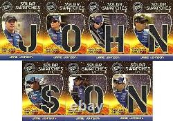 Jimmie Johnson 2009 Press Pass Race-Used Car Cover Spells Name Outlined Gold 1/1