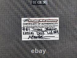 Jimmie Johnson 2024 Kansas Crash 2024 ADVENT HEALTH Race used Decklid Sheetmetal