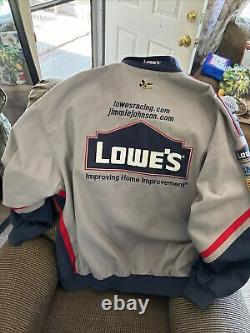 Jimmie Johnson Chase Authentic Nascar Racing Jacket Lowe's Hendrick Haas Quaker