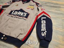 Jimmie Johnson Drivers Line Chase Racing Jacket #48 Lowes NASCAR Coat L VINTAGE