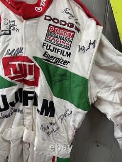 Jimmy Spencer #41 Fujifilm Autographed Team Issued Crew Nascar Used Firesuit