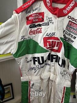 Jimmy Spencer #41 Fujifilm Autographed Team Issued Crew Nascar Used Firesuit
