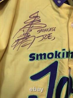Jimmy Spencer Japanese Joe smokin joe camel Rare nascar race used pit crew shirt