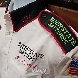 Joe Gibbs Racing Dale Jarrett #18 Interstate Team Issue Large Crew Shirt NASCAR