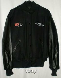 Joe Nemechek Cellular One Wool / Leather Nascar Race Used Team Issued Jacket M