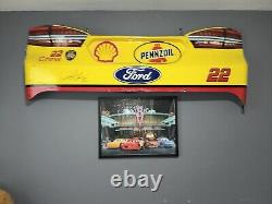 Joey Logano Nascar Race Used Team Penske Shell Pennzoil Rear Bumper Sheetmetal