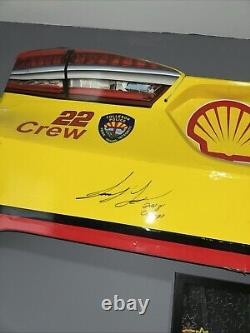 Joey Logano Nascar Race Used Team Penske Shell Pennzoil Rear Bumper Sheetmetal