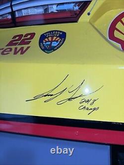 Joey Logano Nascar Race Used Team Penske Shell Pennzoil Rear Bumper Sheetmetal