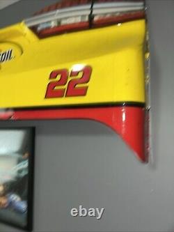 Joey Logano Nascar Race Used Team Penske Shell Pennzoil Rear Bumper Sheetmetal