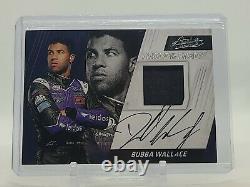 Jordan 2017 Absolute Racing Bubba Wallace Auto Race Used Patch RPA ON CARD AUTO