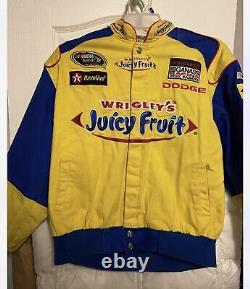 Juan Pablo Montoya #42 Juicy Fruit JH Design NASCAR Racing Jacket SIZE LARGE