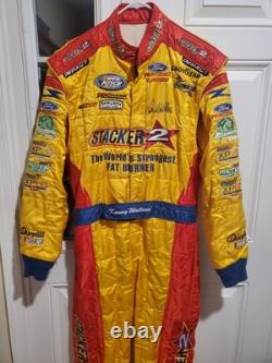 Kenny Wallace NASCAR Race Used Firesuit Autographed Signed Stacker 2 DRIVER SUIT