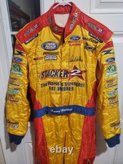 Kenny Wallace NASCAR Race Used Firesuit Autographed Signed Stacker 2 DRIVER SUIT