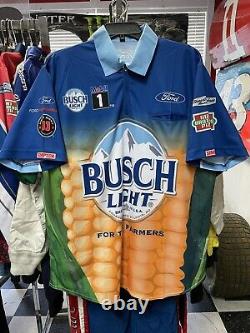Kevin Harvick 2021 Busch For The Farmers Nascar Race Used Pit Crew Shirt M