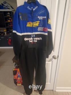 Kevin Harvick & Chocolate Meyers SIGNED 2002 Reese's COMMERICIAL WORN FIRESUIT