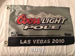 Kurt Busch 2010 Las Vegas Nascar Race Used Coors Pole Award Flag