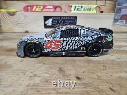 Kurt Busch Duel Autographed Denny Hamlin #45 Jordan Brand 2022 Kansas Win 1/24