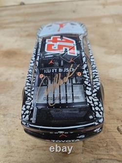 Kurt Busch Duel Autographed Denny Hamlin #45 Jordan Brand 2022 Kansas Win 1/24
