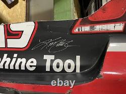 Kurt Busch Haas Tool Autographed SHR #41 Nascar Race Used Sheetmetal Rear Bumper