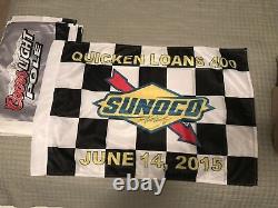 Kurt Busch Nascar Race Used Victory Lane Flag