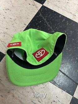 Kyle Busch #18 JGR Interstate Batteries Autographed Nascar Fitted Hat Size SM