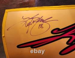 Kyle Busch 2010 Autographed Namerail Sheetmetal Race Used NASCAR M&M's #18 COA