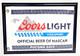 Kyle Busch 2017 Autographed Coors Light Pole Award Flag Team Issued Trophy Rare