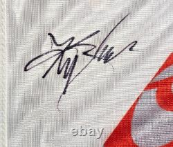 Kyle Busch 2017 Autographed Coors Light Pole Award Flag Team Issued Trophy Rare