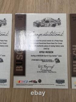 Kyle Busch Complete 2010 Spellbound Race Used Car Cover Set JGR NASCAR