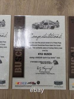 Kyle Busch Complete 2010 Spellbound Race Used Car Cover Set JGR NASCAR
