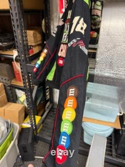 Kyle Busch NASCAR Jackets Lot of 2 M&M's Racing 2015 Champion & Brown Coat
