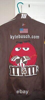 Kyle Busch Team Jacket Coat Chase Authentics Brown #18 Toyota Gibbs