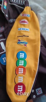 Kyle Busch Team Jacket Coat Chase Authentics Brown #18 Toyota Gibbs