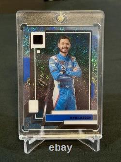 Kyle Larson 2023 Clearly Donruss Black Sparkle 1/1