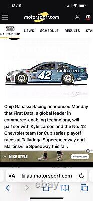 Kyle Larson #42 First Data 2017 (4Wins) Playoff Roof Name Rail Nascar Sheetmetal