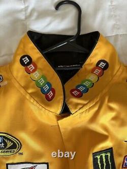 Kyle Thomas Busch #18 Nascar Jacket Size M Yellow M&M