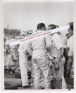 LOT of 6 Richard Petty ORIGINAL PHOTOS 1968 FORD TORINO NASCAR BLACK & WHITE
