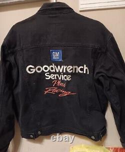 Large Size Black Denim #3 Dale Earnhardt Goodwrench Jacket
