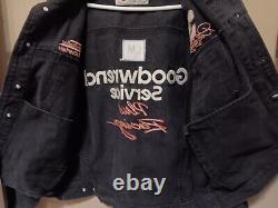 Large Size Black Denim #3 Dale Earnhardt Goodwrench Jacket