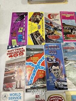 Lot Of 23 Original 60's-70's Nascar Race Track Brochures Flyers Daytona 500 Plus
