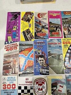 Lot Of 23 Original 60's-70's Nascar Race Track Brochures Flyers Daytona 500 Plus