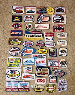 Lot Of 50 Vintage Nascar Racing Patches Speedway Winston Waltrip Petty Indy Beer