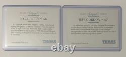 Lot of (2) 1992 Traks Autograph Series Trading Cards NASCAR Gordon & Petty