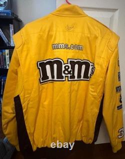 M&M NASCAR Racing Team 38 Elliot Sadler Yellow Twill Jacket M Chase Authentic